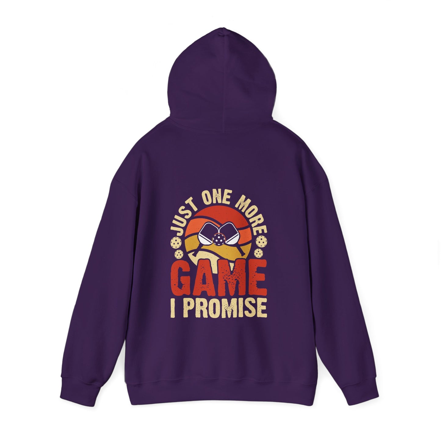 Men's Funny Pickleball Hoodie - Just One More Game I Promise