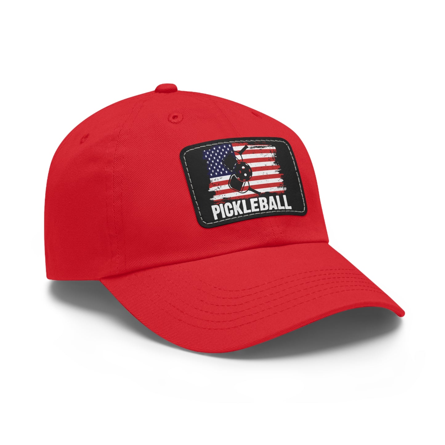 Pickleball Unique Cap - Pickleball with American Flag