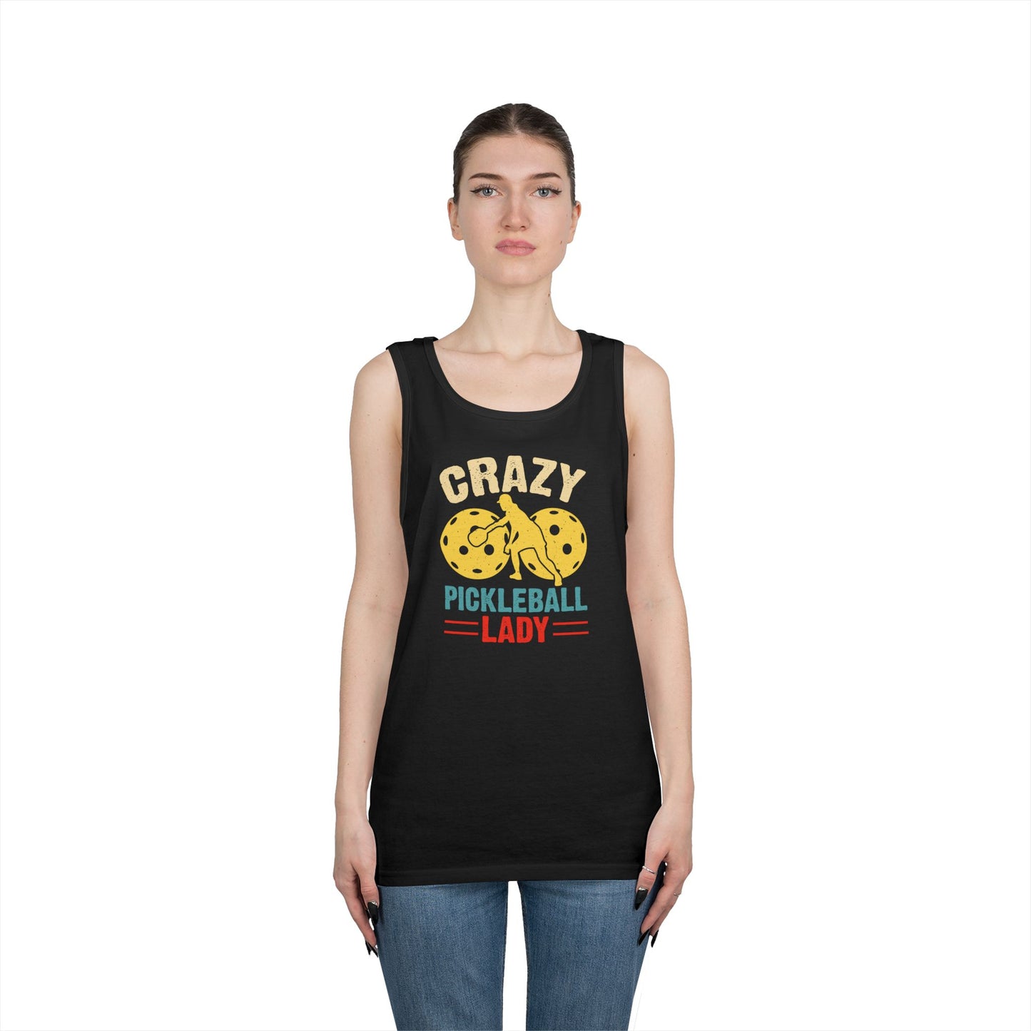 Women's Soft Pickleball Tank Top - Crazy Pickleball Lady