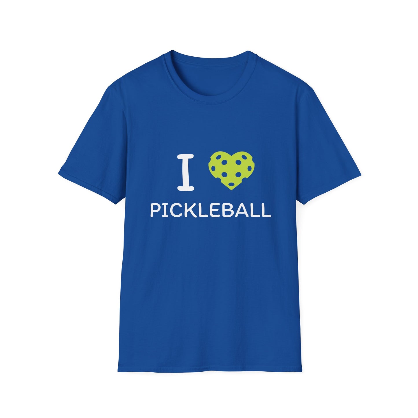 Women's Funny Pickleball T-Shirt - Heart Royal