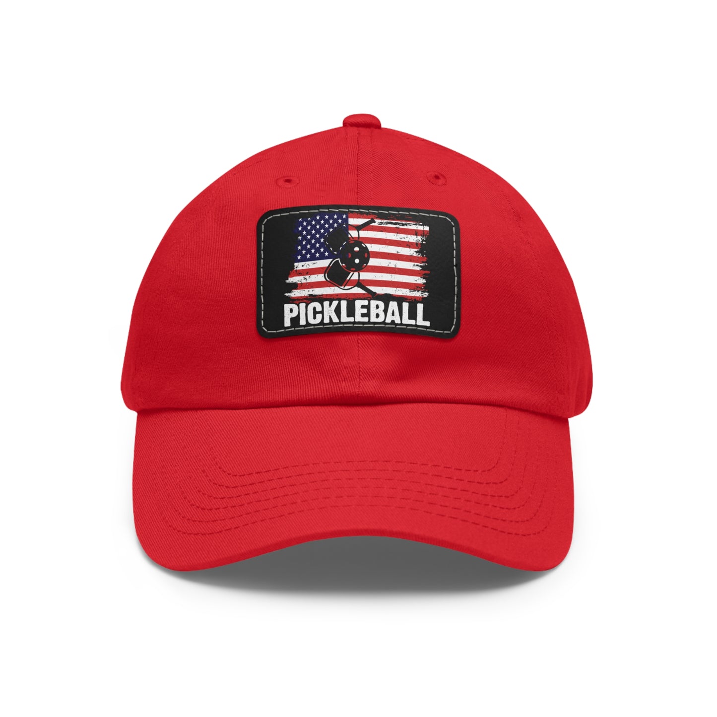 Pickleball Unique Cap - Pickleball with American Flag