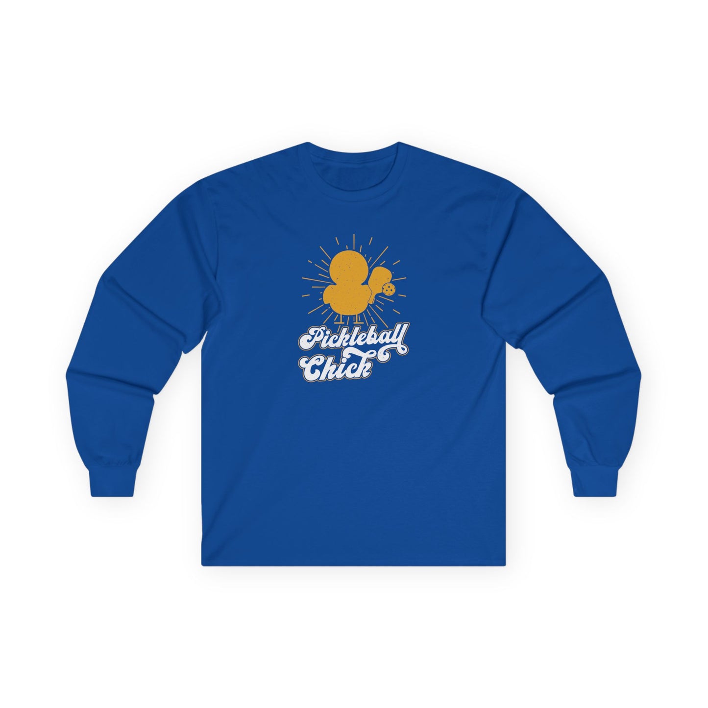Women's Funny Pickleball Long Sleeves top - Pickleball Chick Royal