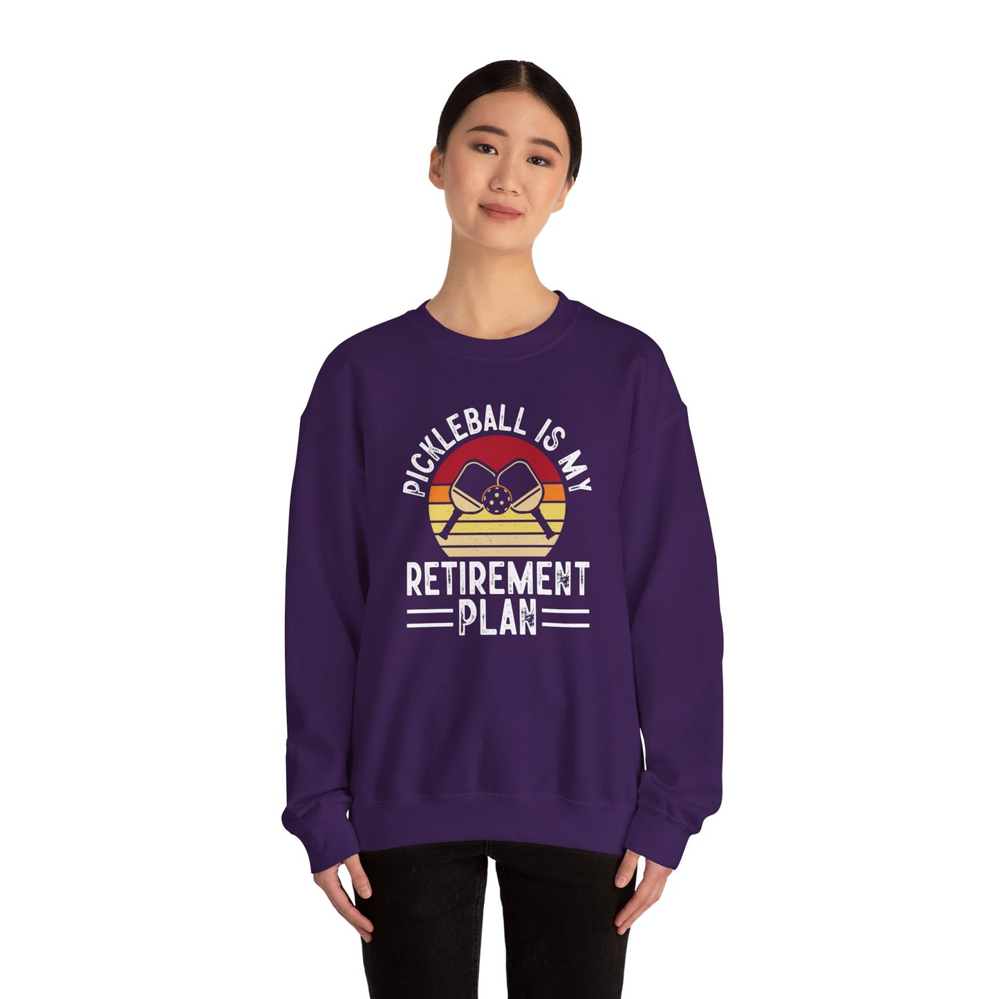 Women's Cool Pickleball Sweatshirt - Pickleball Is My Retirement Plan