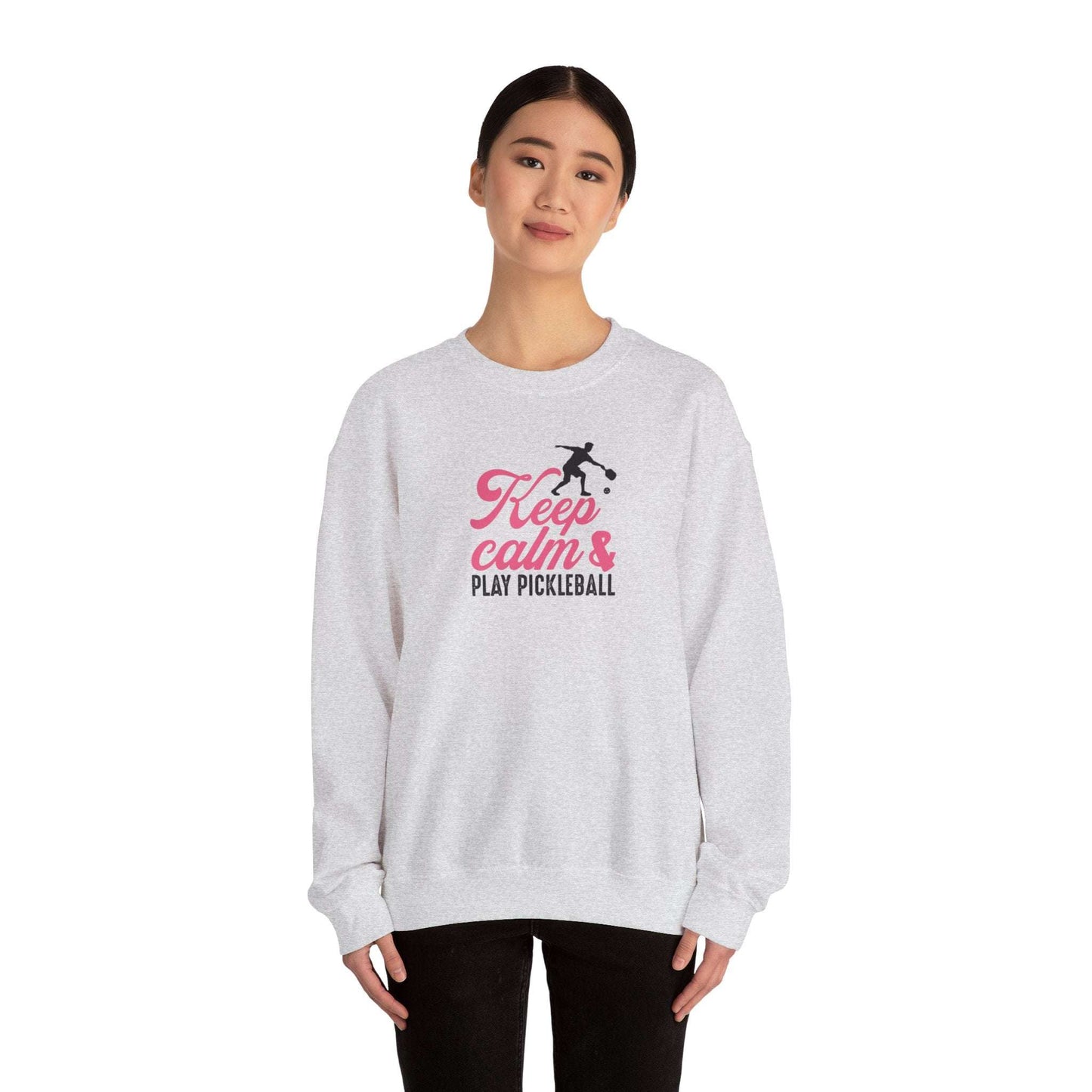 Women's Soft Pickleball Sweatshirt - Keep Calm & Play Pickleball