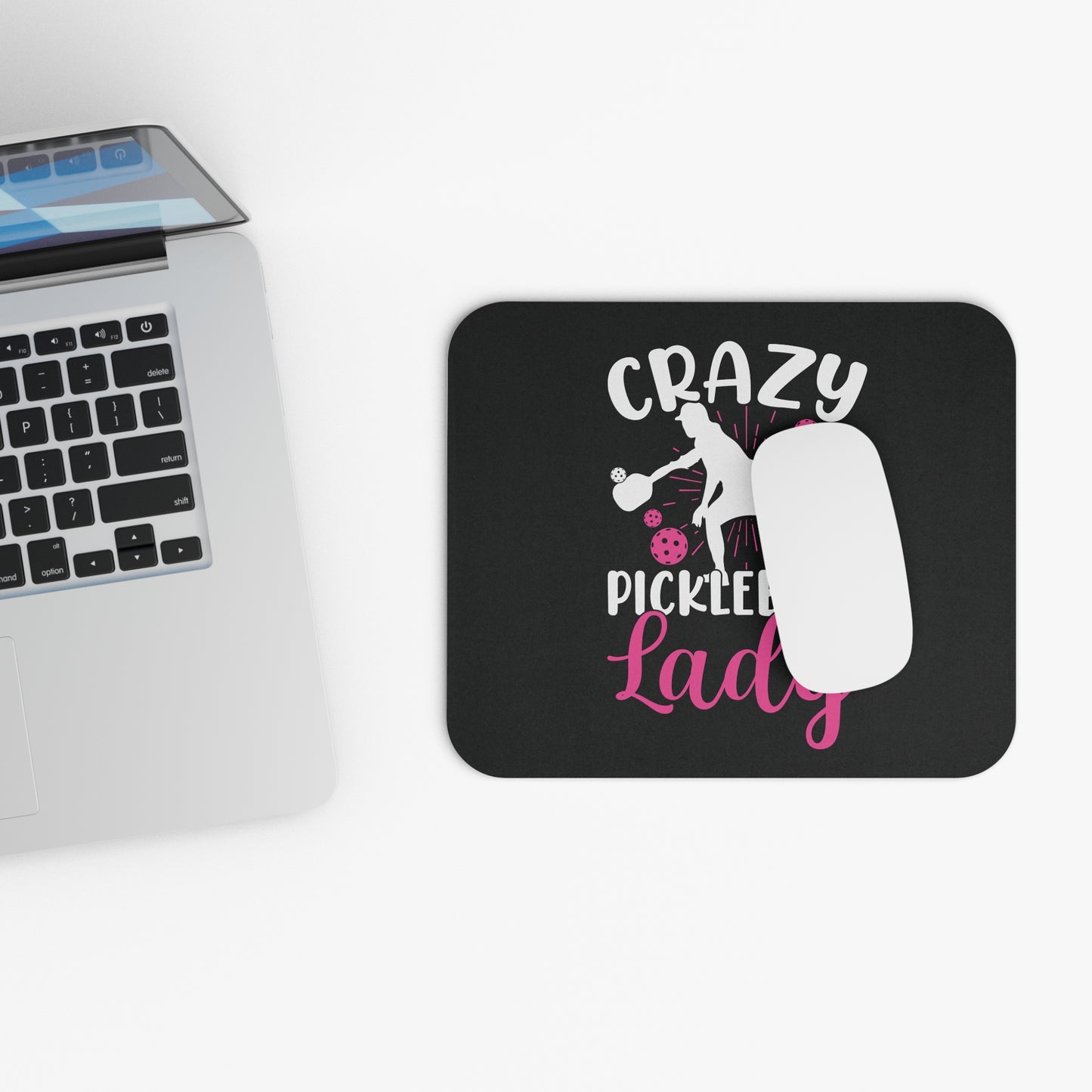 Pickleball Funny Mouse pad - Crazy Pickleball Lady
