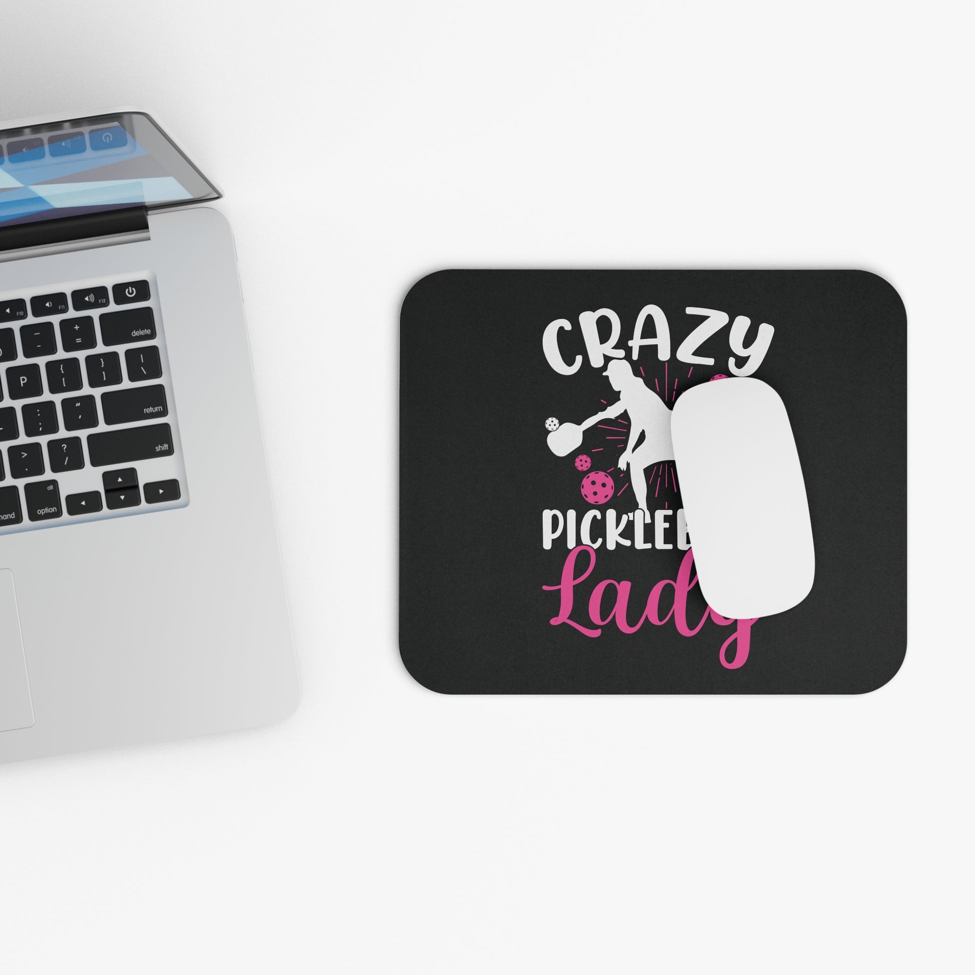 Pickleball Funny Mouse pad - Crazy Pickleball Lady