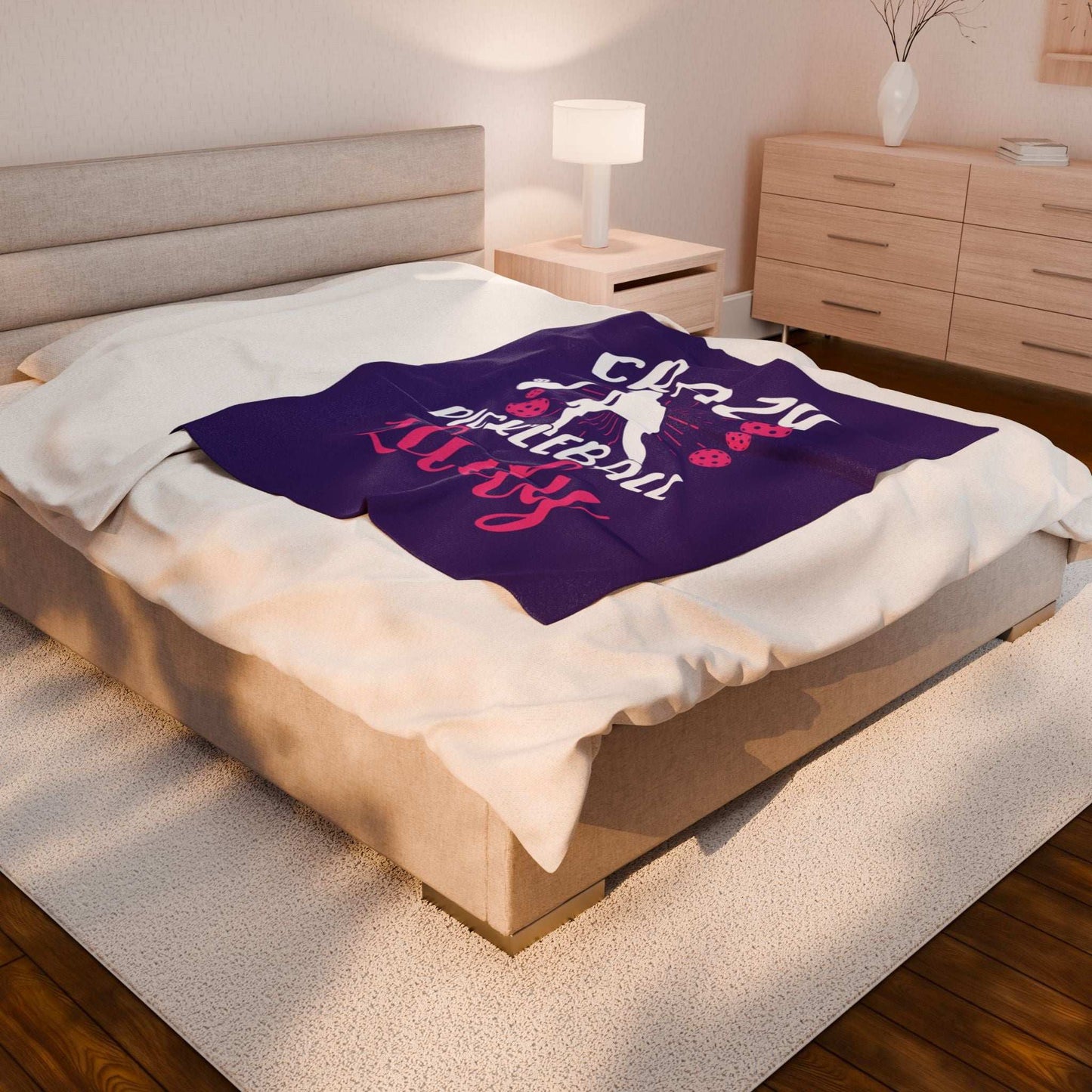 Pickleball Stylish Blanket - Crazy Pickleball Lady