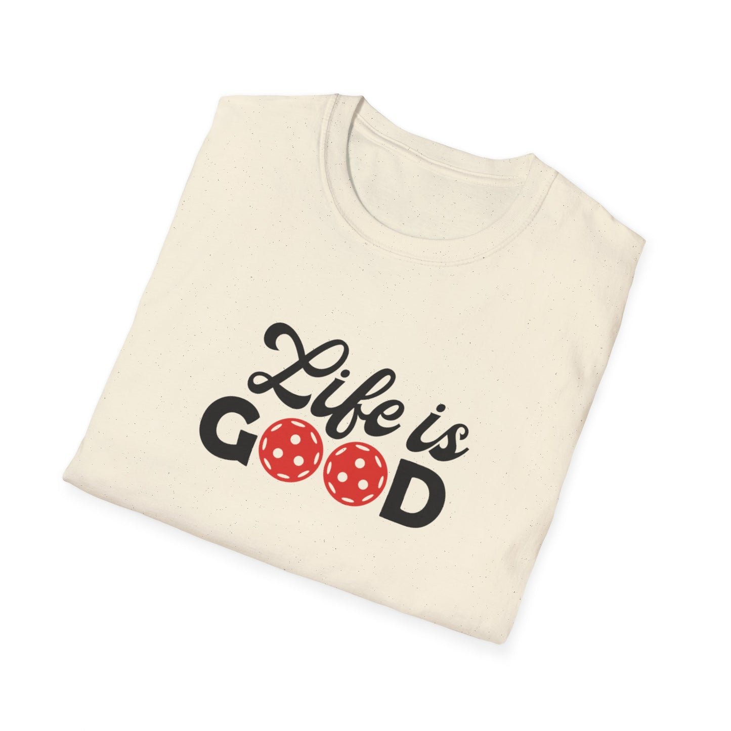 Women's Cute Pickleball T-shirt - Life is Good