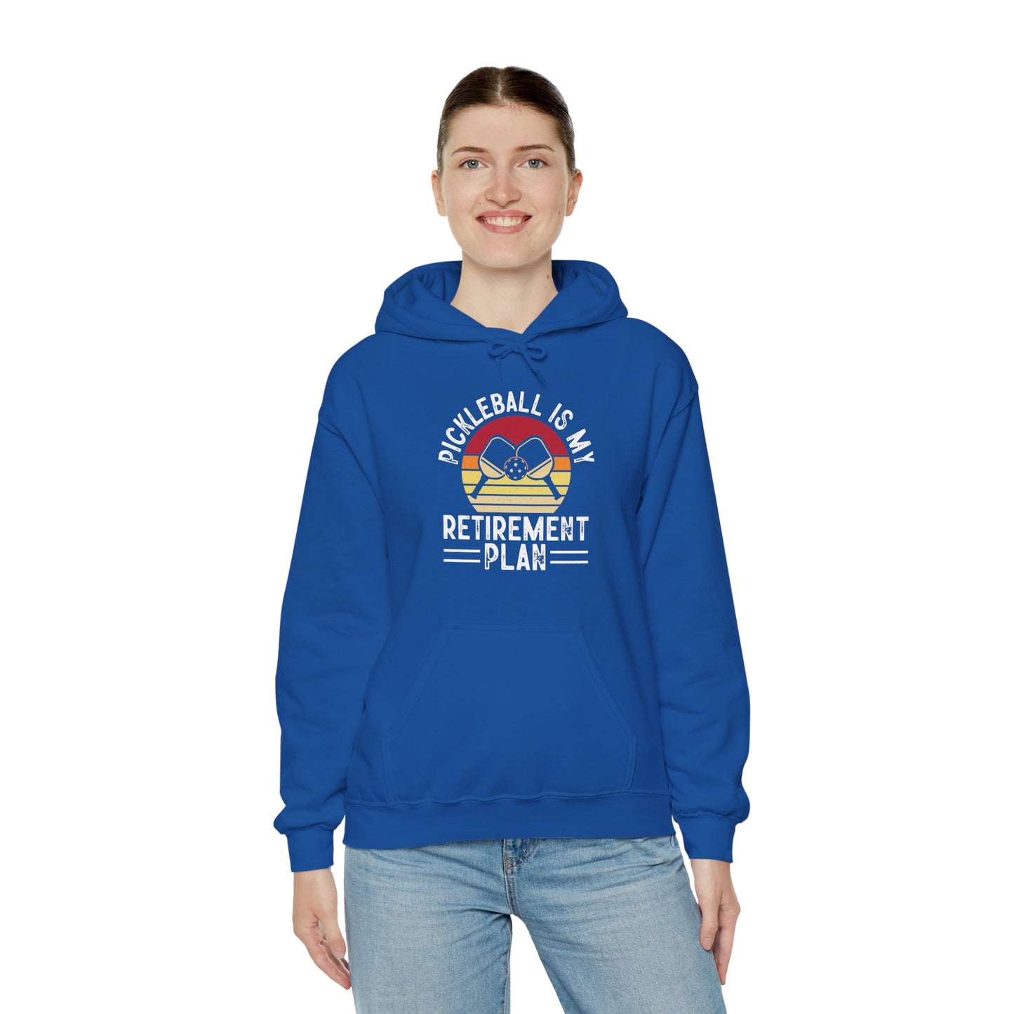 Women's Durable Pickleball Hoodie - Pickleball Is My Retirement Plan