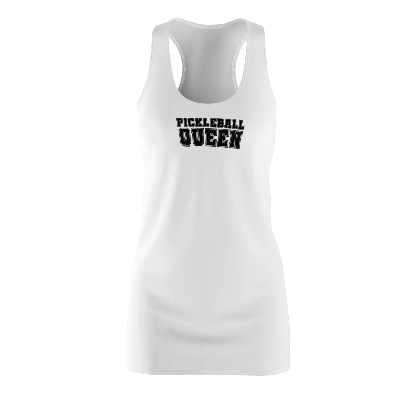 Women's Comfy Pickleball Dress - Pickleball Queen White