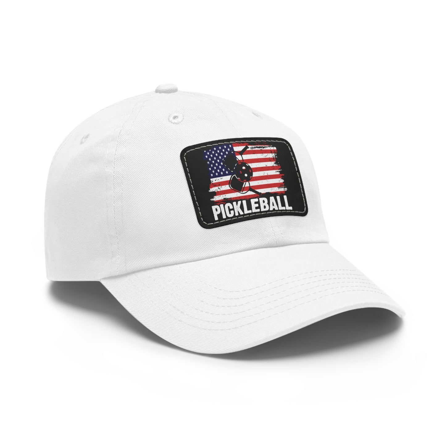 Pickleball Unique Cap - Pickleball with American Flag