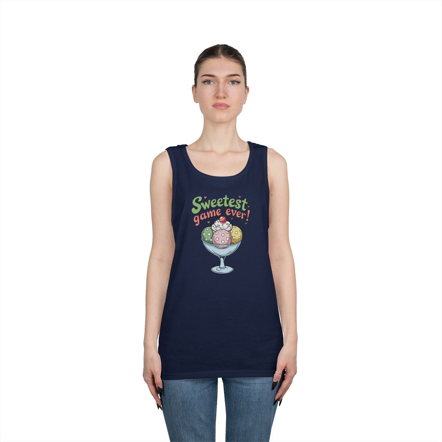 Women's Cute Pickleball Tank Top - Sweetest Game Ever