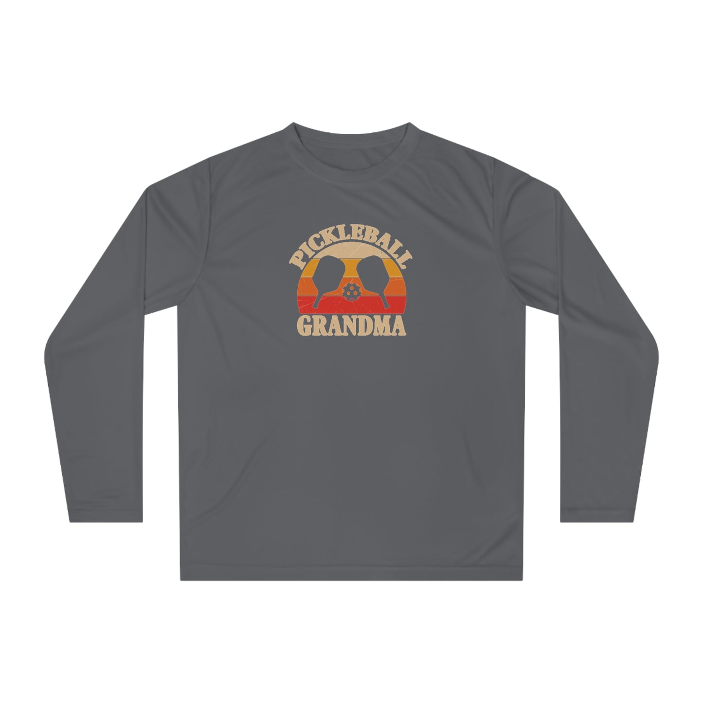 Women's Comfy Pickleball Long Sleeves top - Pickleball Grandma Gray