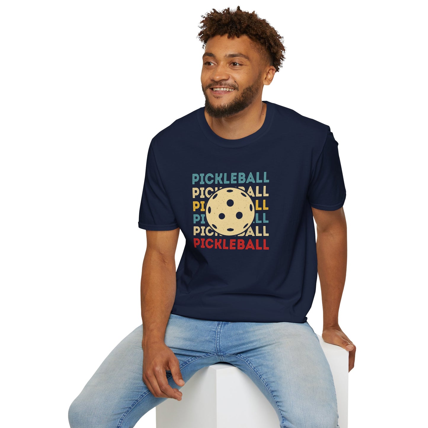 Men's Fun Pickleball T-shirt - Pickleball and Ball