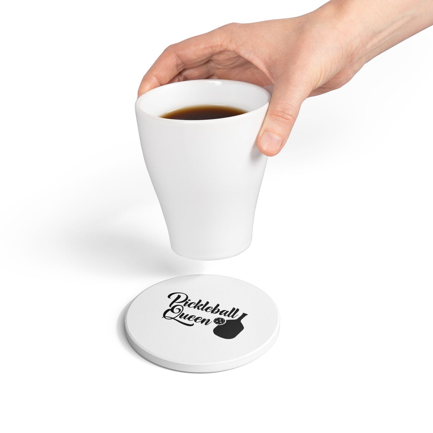 Pickleball Durable Ceramic Coaster - Pickleball Queen