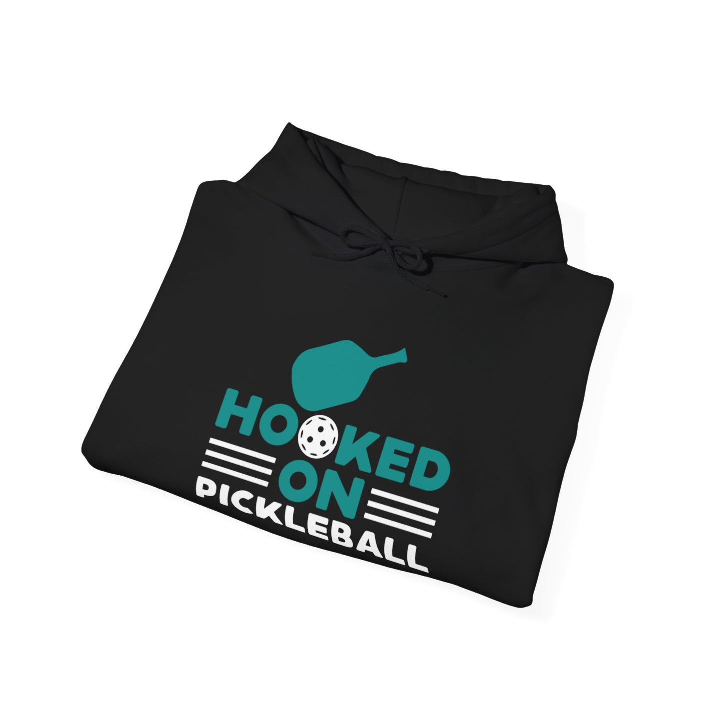 Men's Funny Pickleball Hoodie - Hooked on Pickleball