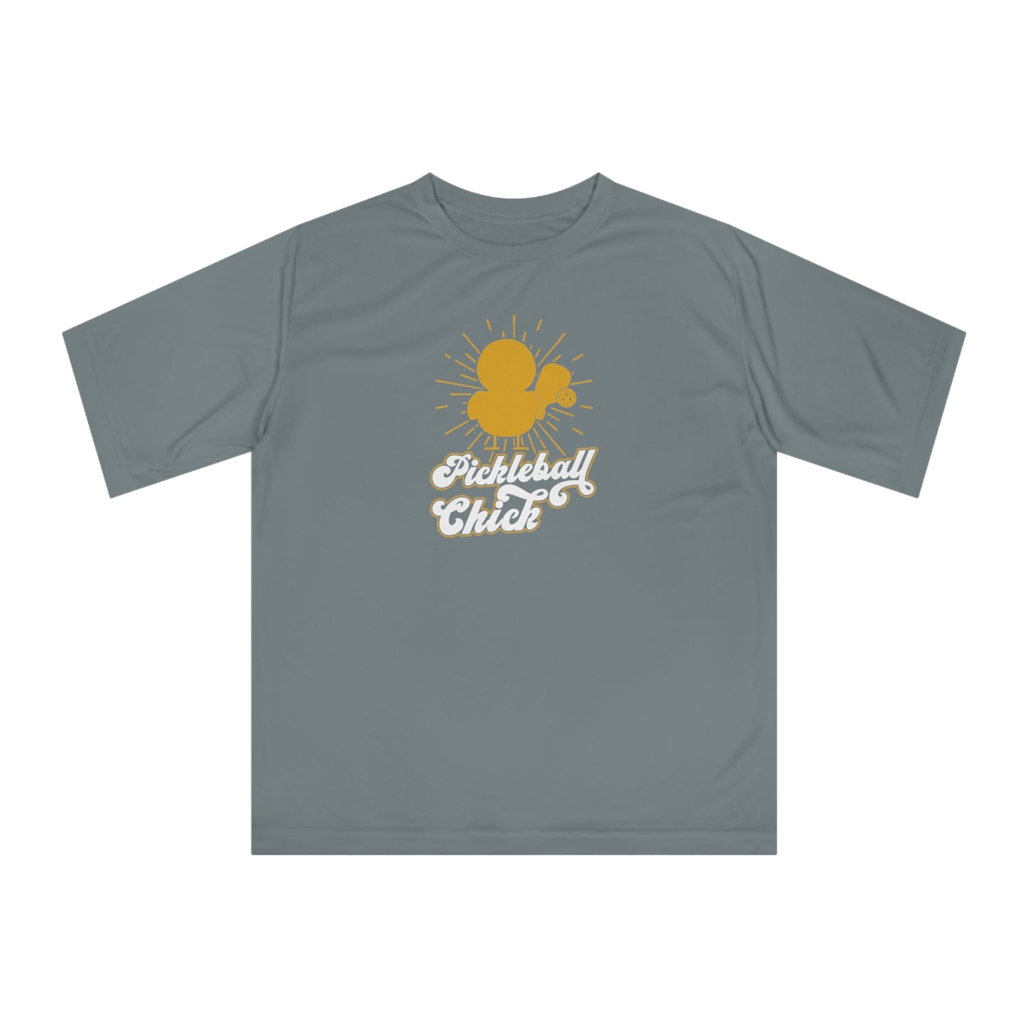 Women's Comfy Pickleball T-shirt - Pickleball Chick Gray