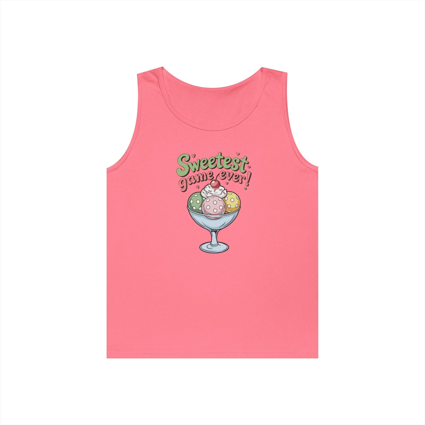 Women's Cute Pickleball Tank Top - Sweetest Game Ever Pink