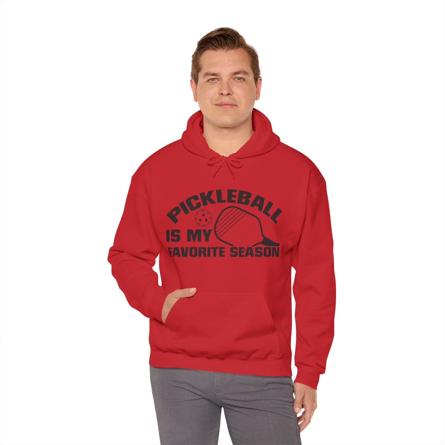 Men's Hilarious Pickleball Hoodie - Pickleball is My Favorite Season