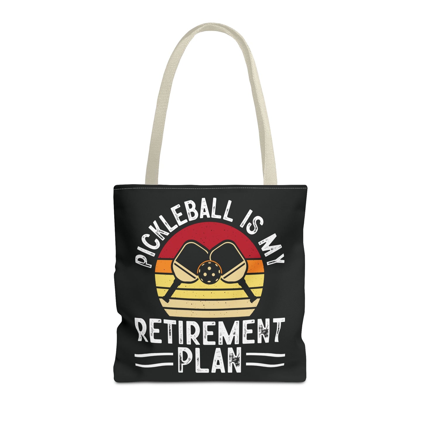 Pickleball Cool Tote Bag - Pickleball Is My Retirement Plan Beige