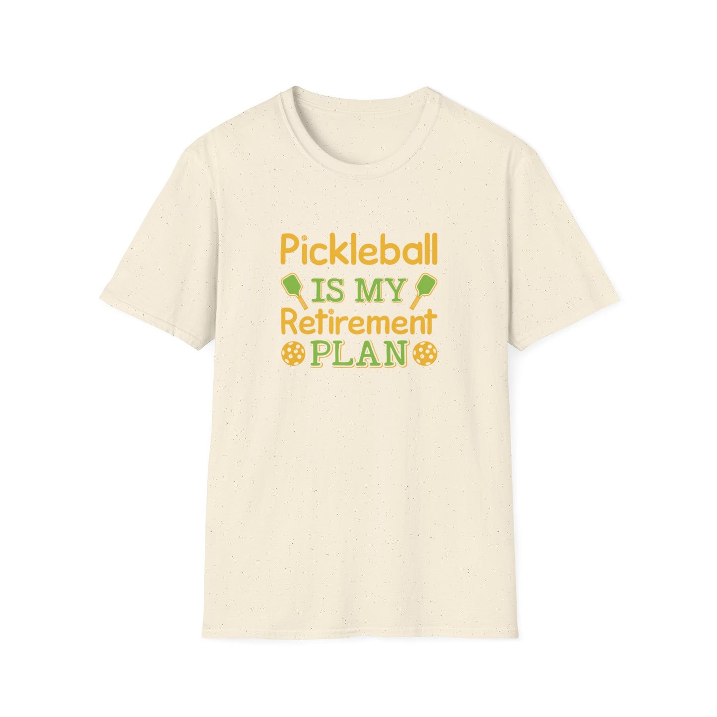 Women's Playful Pickleball T-shirt - Pickleball Is My Retirement Plan Beige