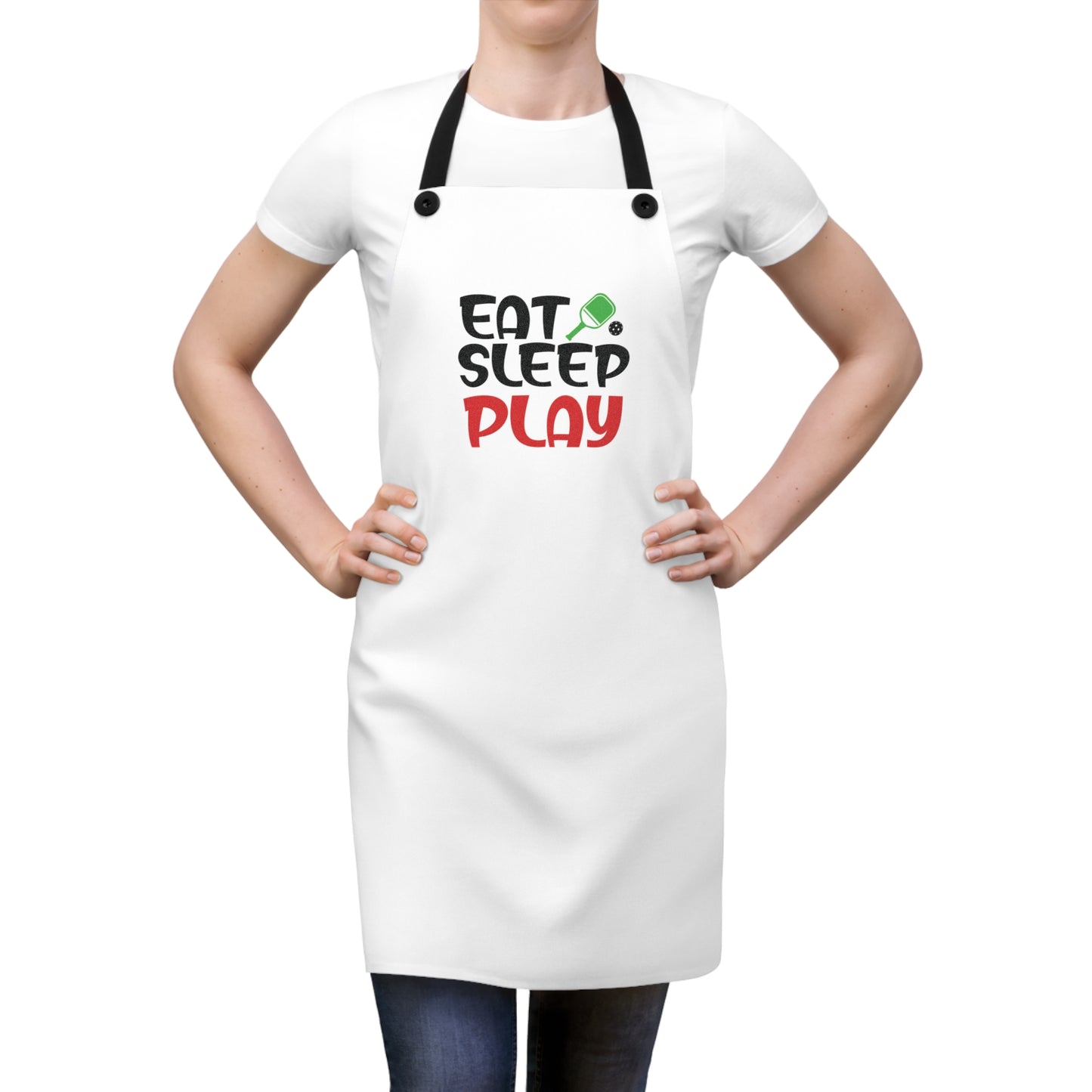 Pickleball Quirky Apron - Eat Sleep Play