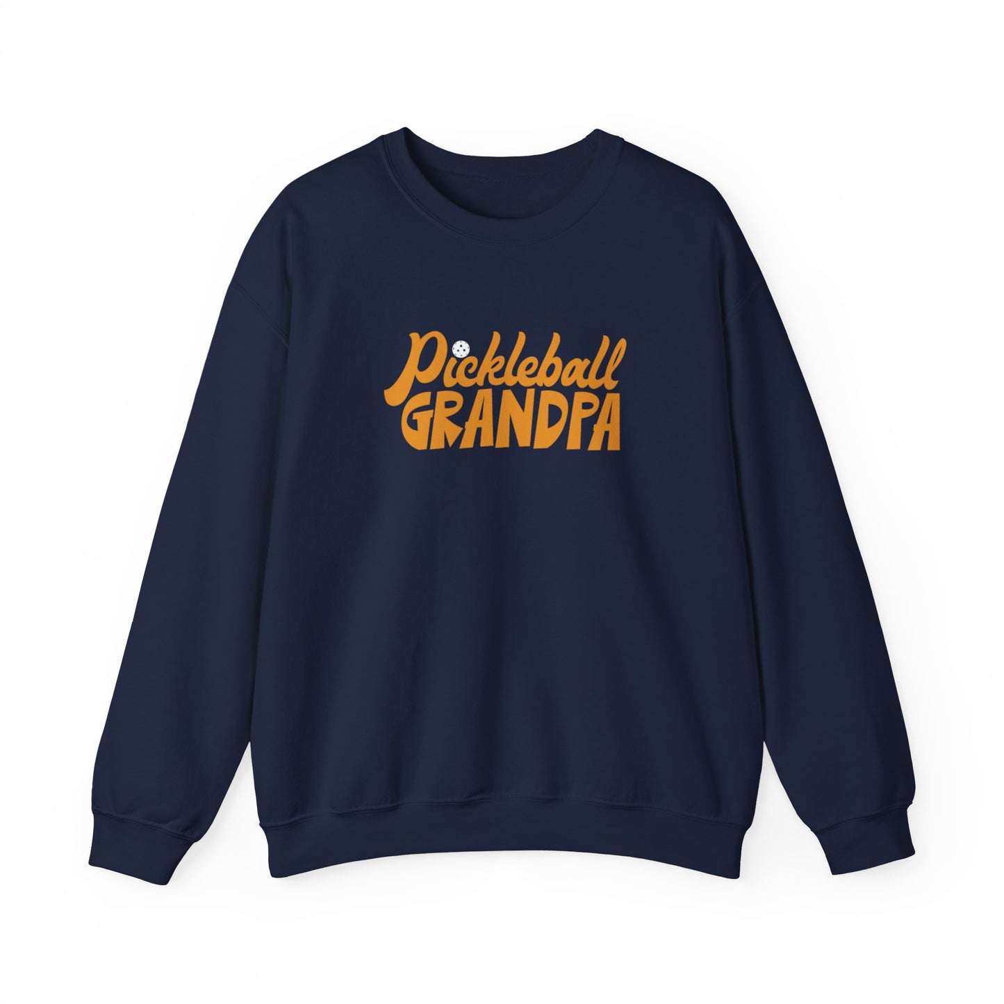Men's Durable Pickleball Sweatshirt - Pickleball Grandpa Navy