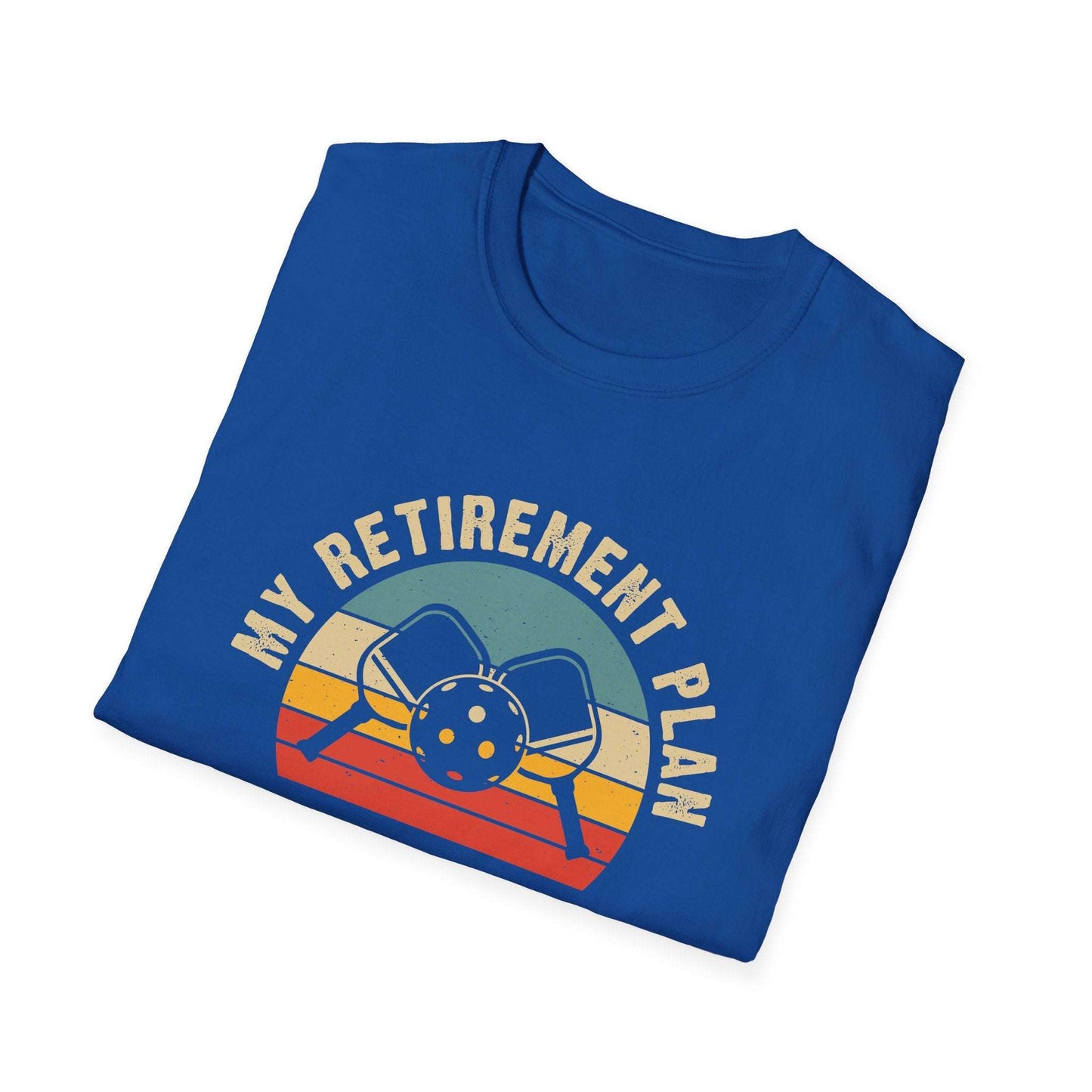 Men's Bold Pickleball T-shirt - My Retirement Plan Retro