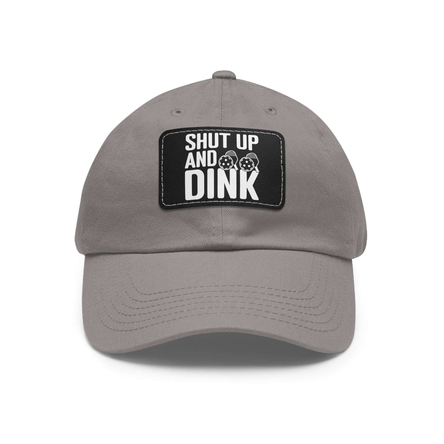 Pickleball Funny Cap - Shut Up and Dink Grey