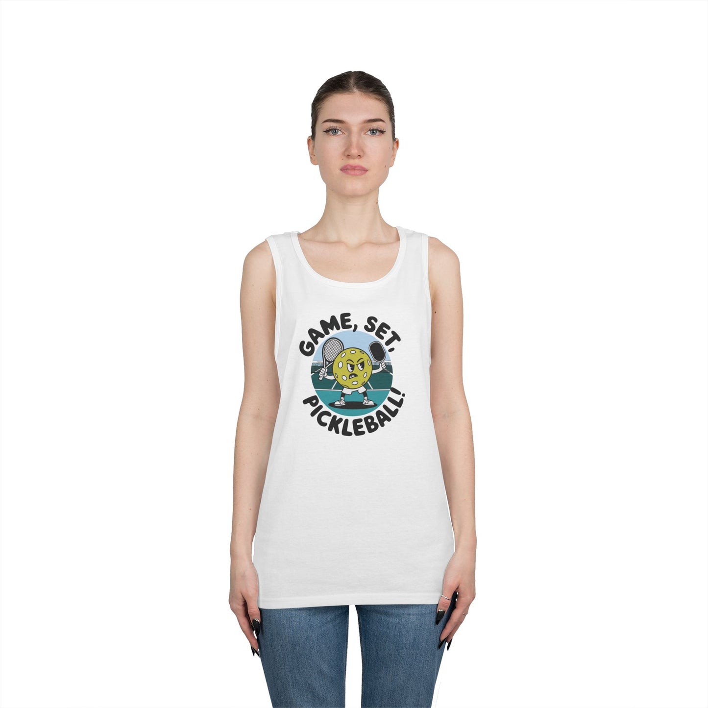 Women's Soft Pickleball Tank Top - Game, Set, Pickleball