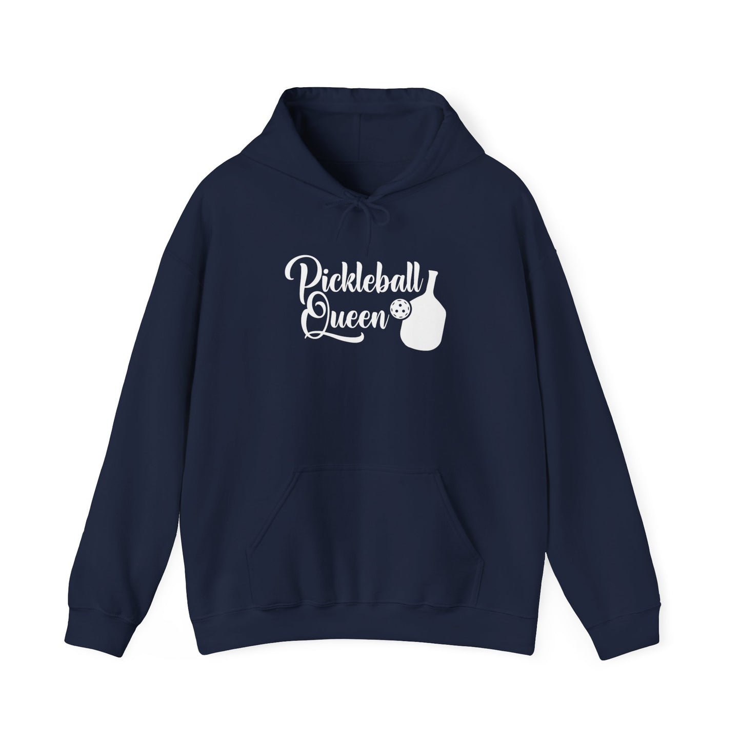 Women's Durable Pickleball Hoodie - Pickleball Queen Navy