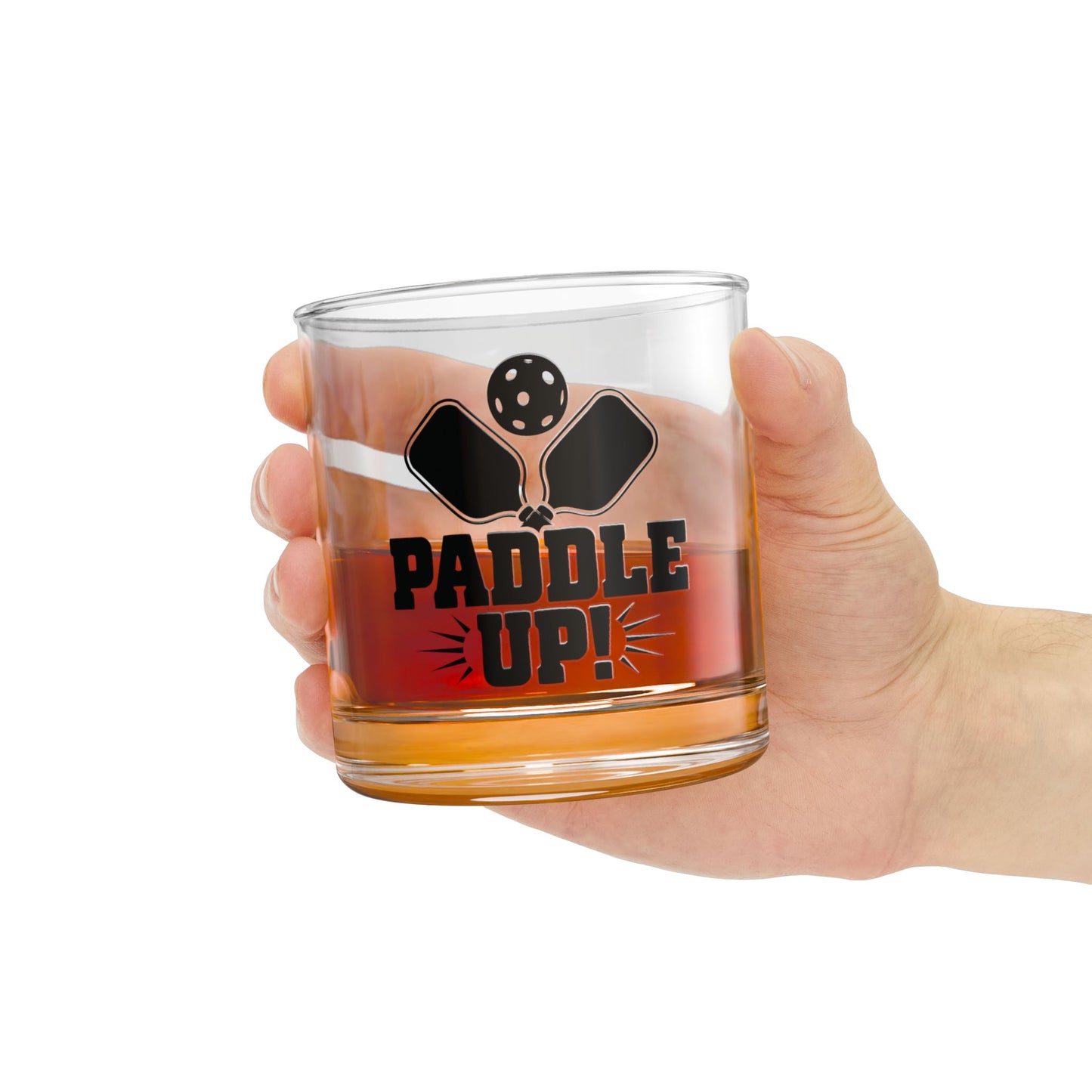 Pickleball Unique Rocks Glass - Paddle Up