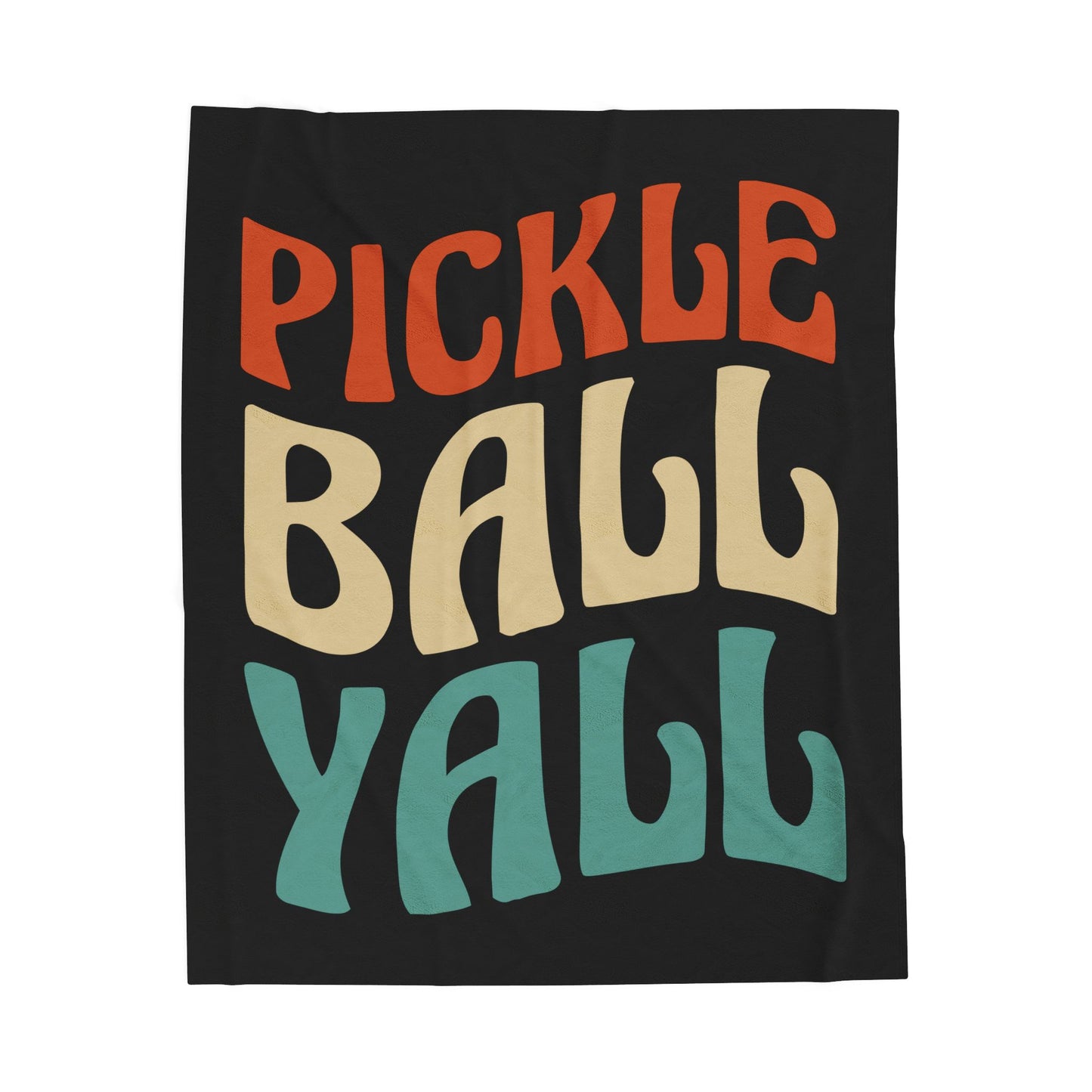 Pickleball Soft Blanket - Pickleball Yall Black