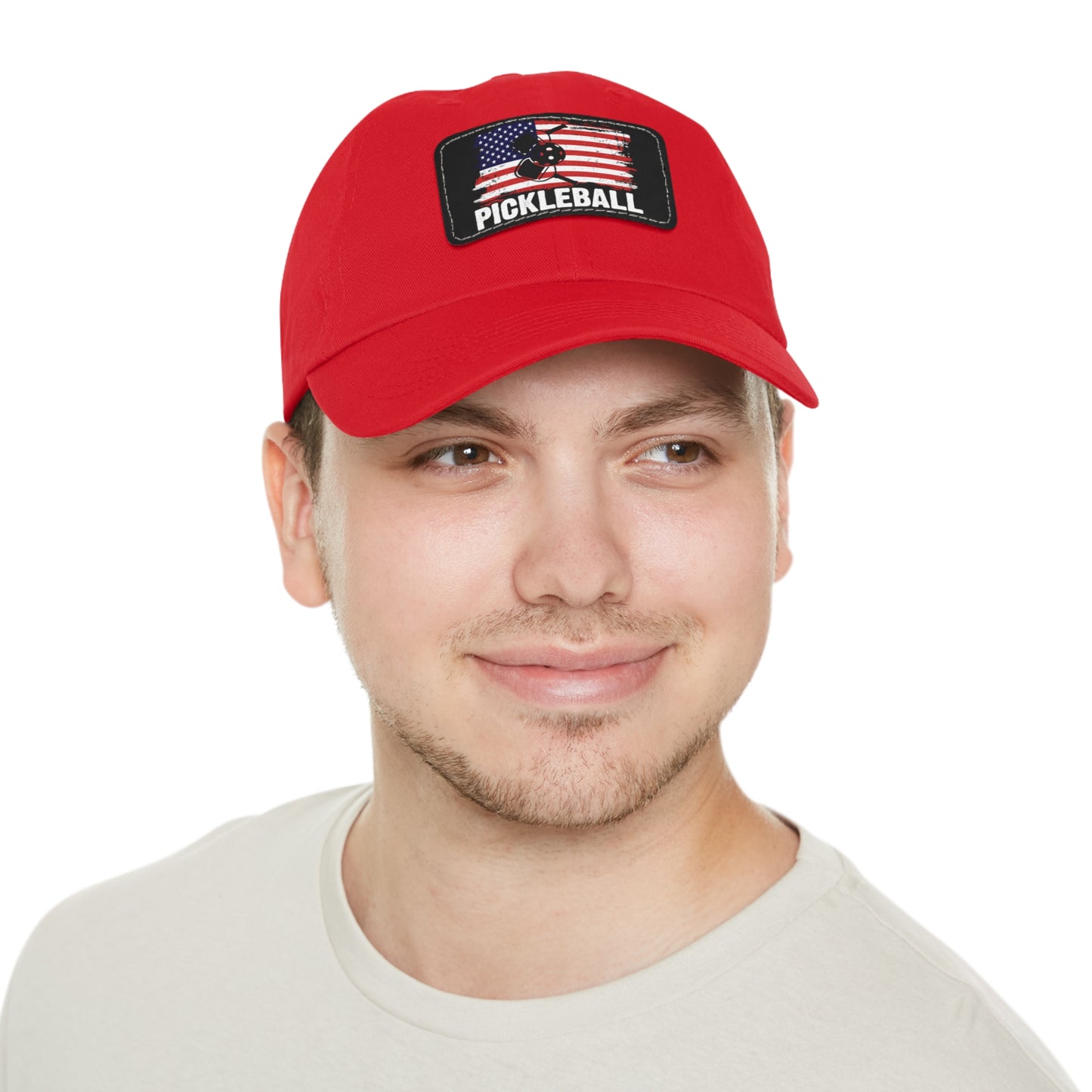 Pickleball Unique Cap - Pickleball with American Flag