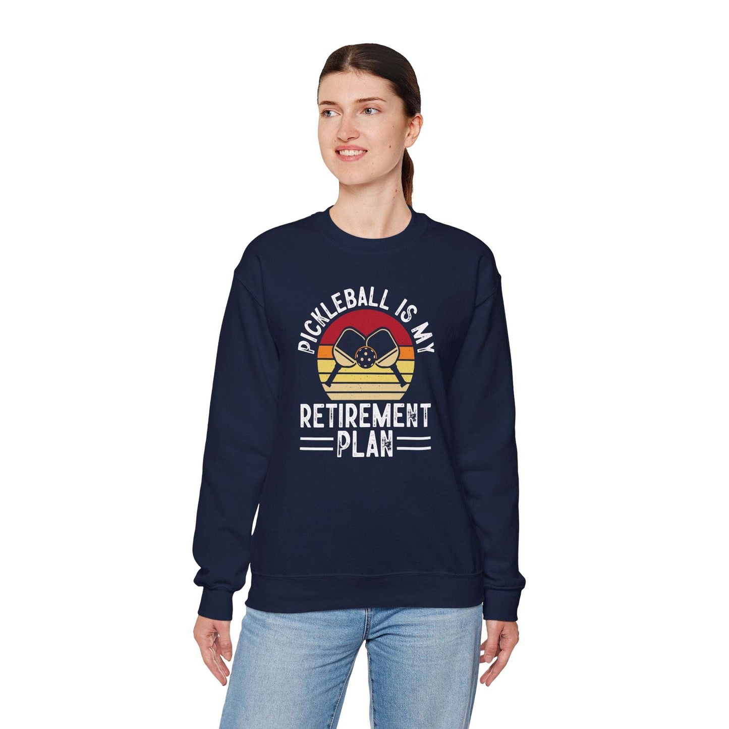 Women's Cool Pickleball Sweatshirt - Pickleball Is My Retirement Plan