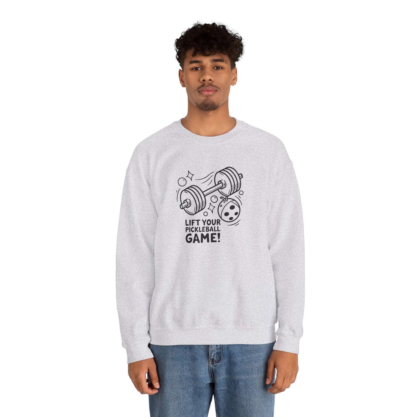 Men's Energetic Pickleball Sweatshirt - Lift Your Pickleball Game