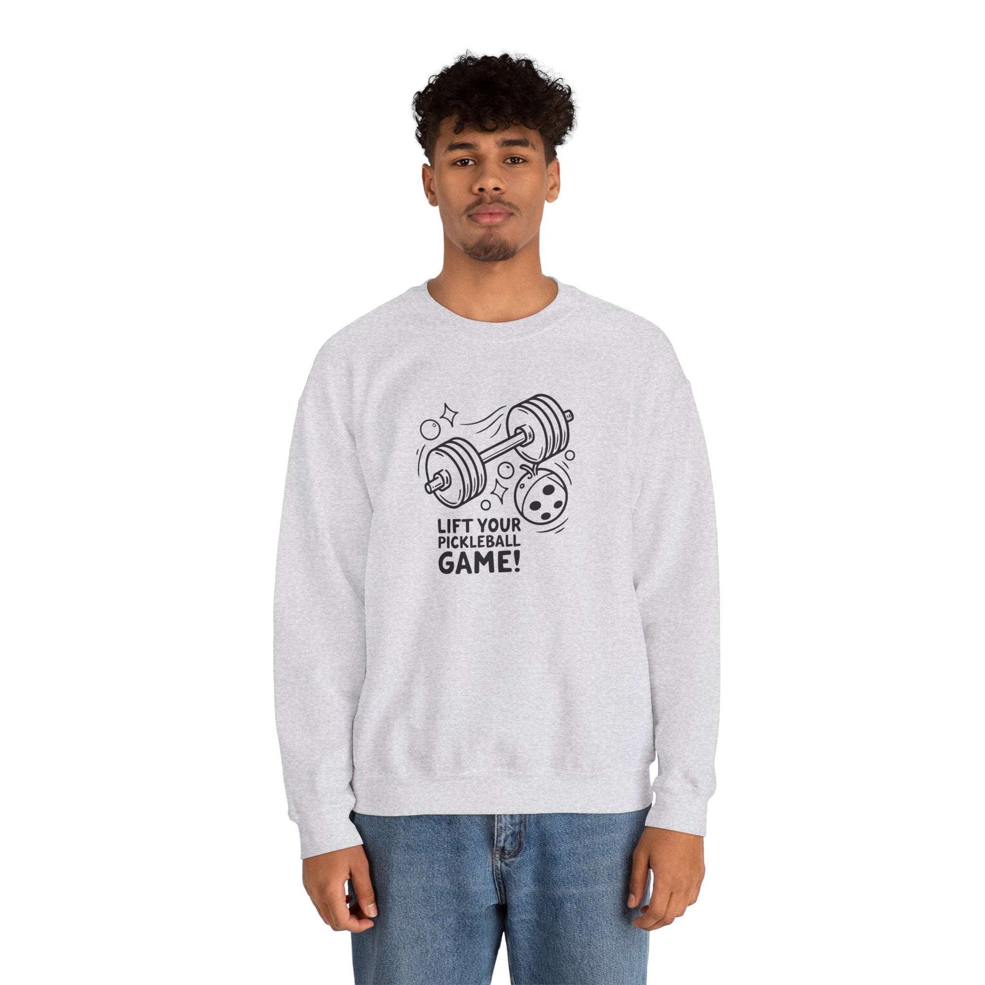 Men's Energetic Pickleball Sweatshirt - Lift Your Pickleball Game
