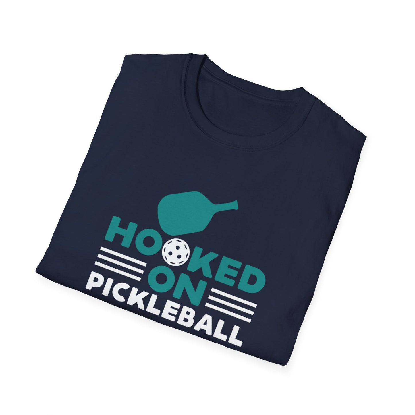 Women's Comfy Pickleball T-shirt - Hooked on Pickleball