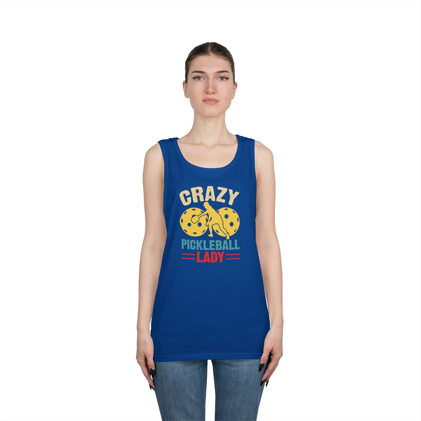 Women's Soft Pickleball Tank Top - Crazy Pickleball Lady