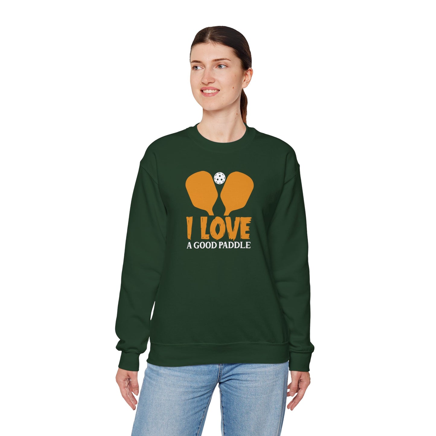 Women's Soft Pickleball Sweatshirt - I Love a Good Paddle