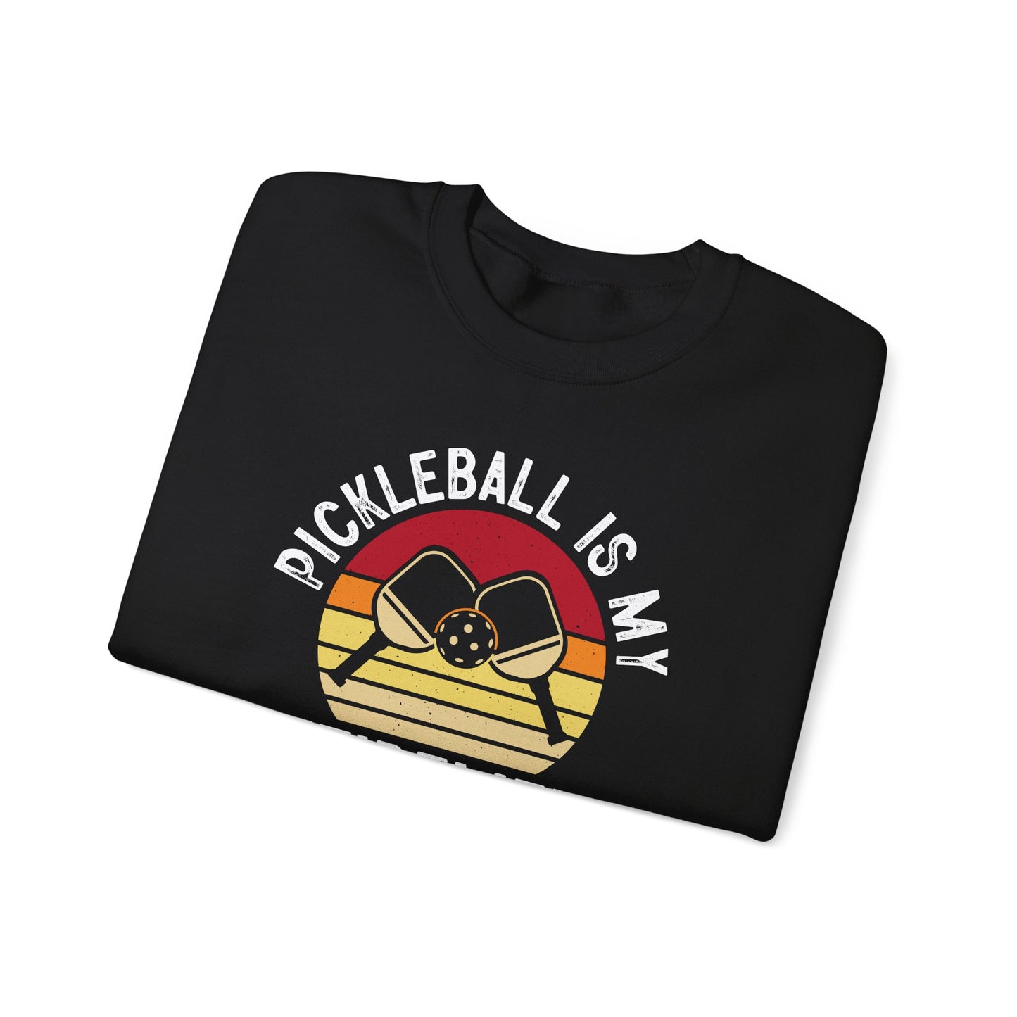 Men's Unique Pickleball Sweatshirt - Pickleball Is My Retirement Plan