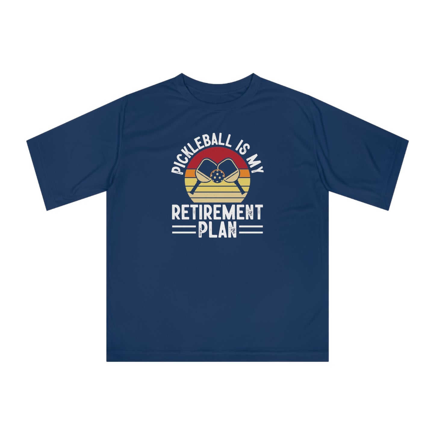 Women's Pickleball T-shirt - Pickleball Is My Retirement Plan Navy