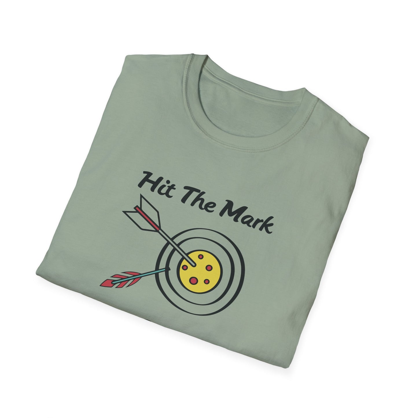 Men's Quirky Pickleball T-shirt - Hit the Mark with Pickleball
