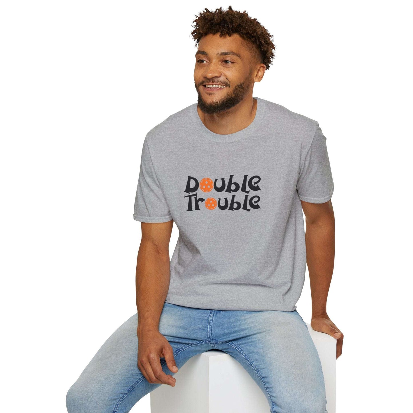 Men's Funny Pickleball T-shirt - Double Trouble