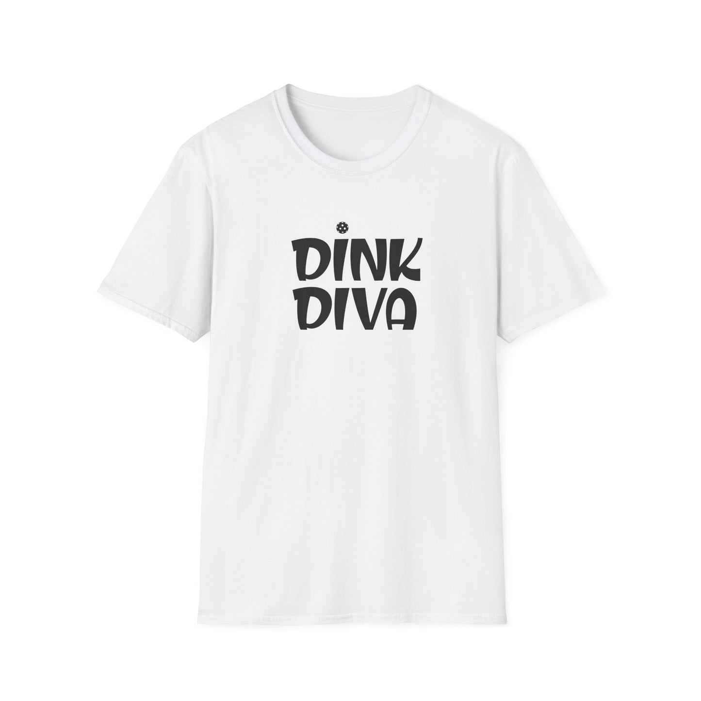Women's Funny Pickleball T-shirt - Dink Diva White