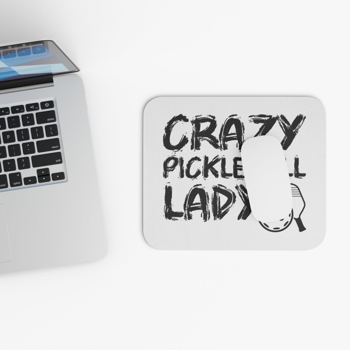 Pickleball Hilarious Mouse pad - Crazy Pickleball Lady