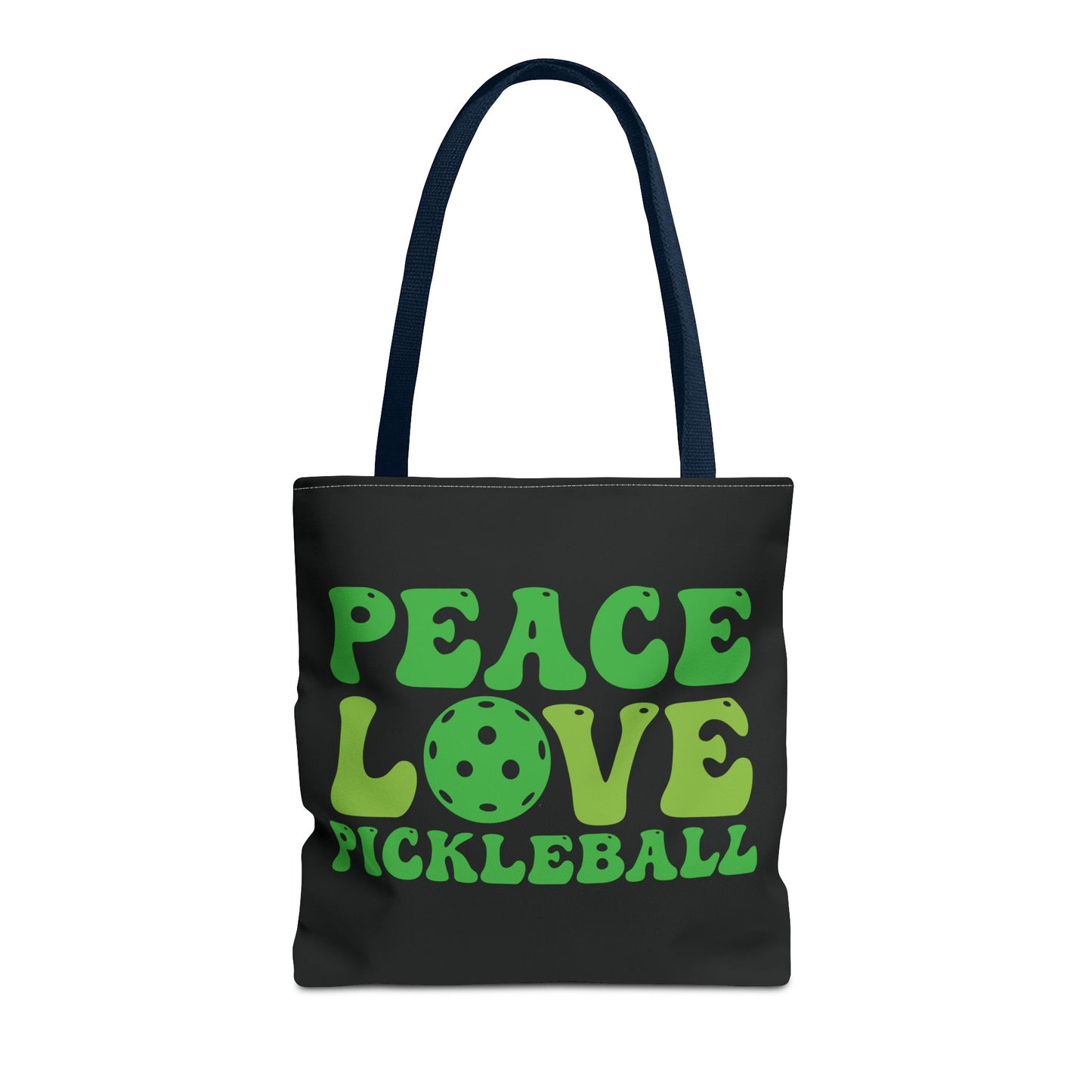 Pickleball Stylish Tote Bag - Peace Love Pickleball Red