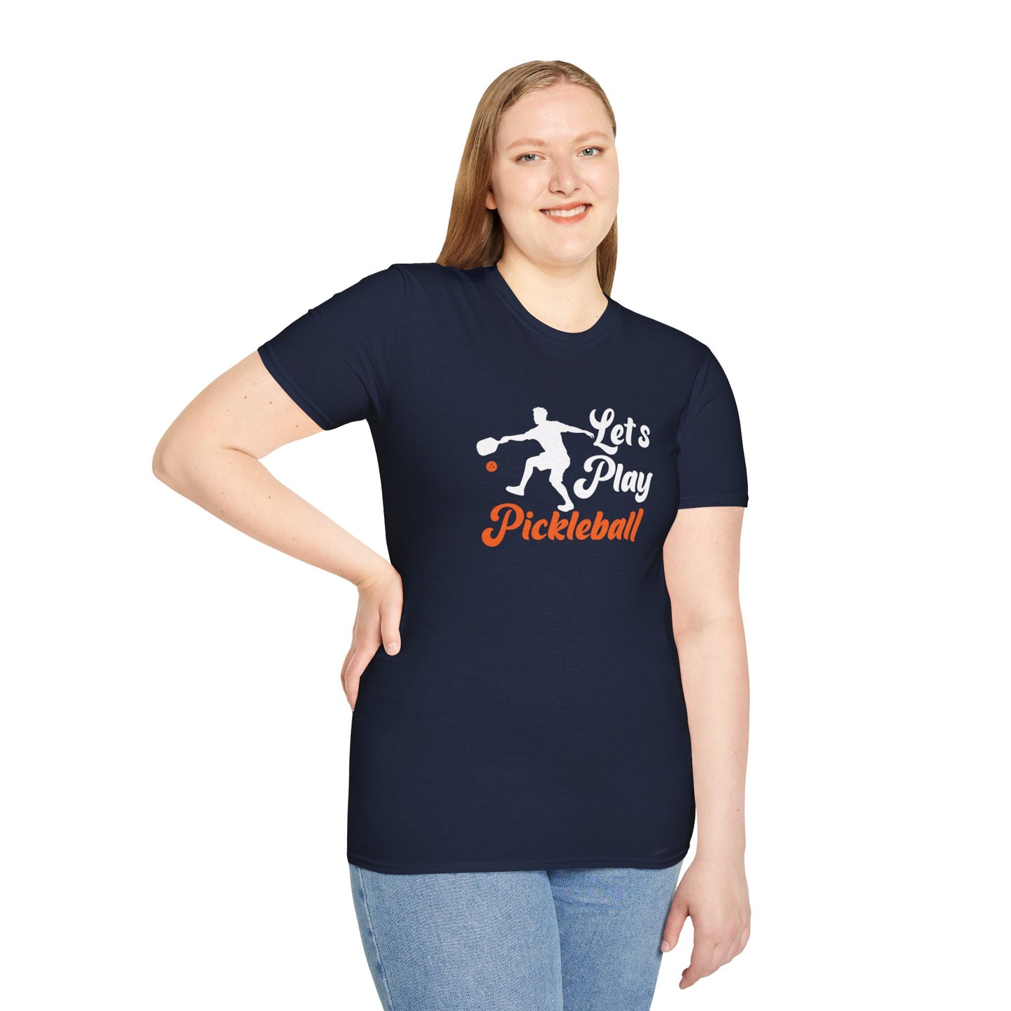 Women's Durable Pickleball T-shirt - Let's Play Pickleball