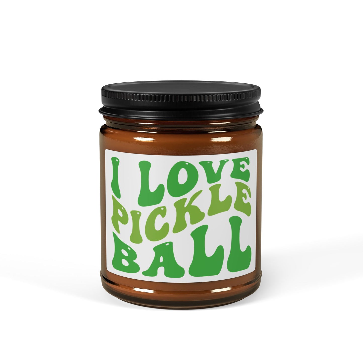 Pickleball Delightful Candle - I Love Pickleball Amber