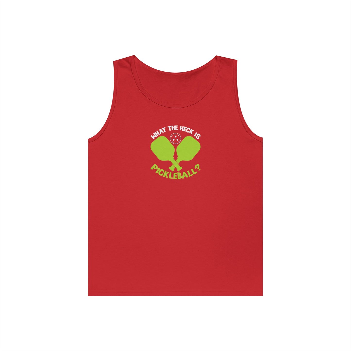 Women's Funny Pickleball Tank Top - What the Heck Is Pickleball? Red